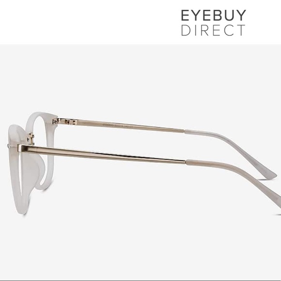 Eyebuydirect blue light blocking only cosmo glasses in frosted white - Picture 4 of 6